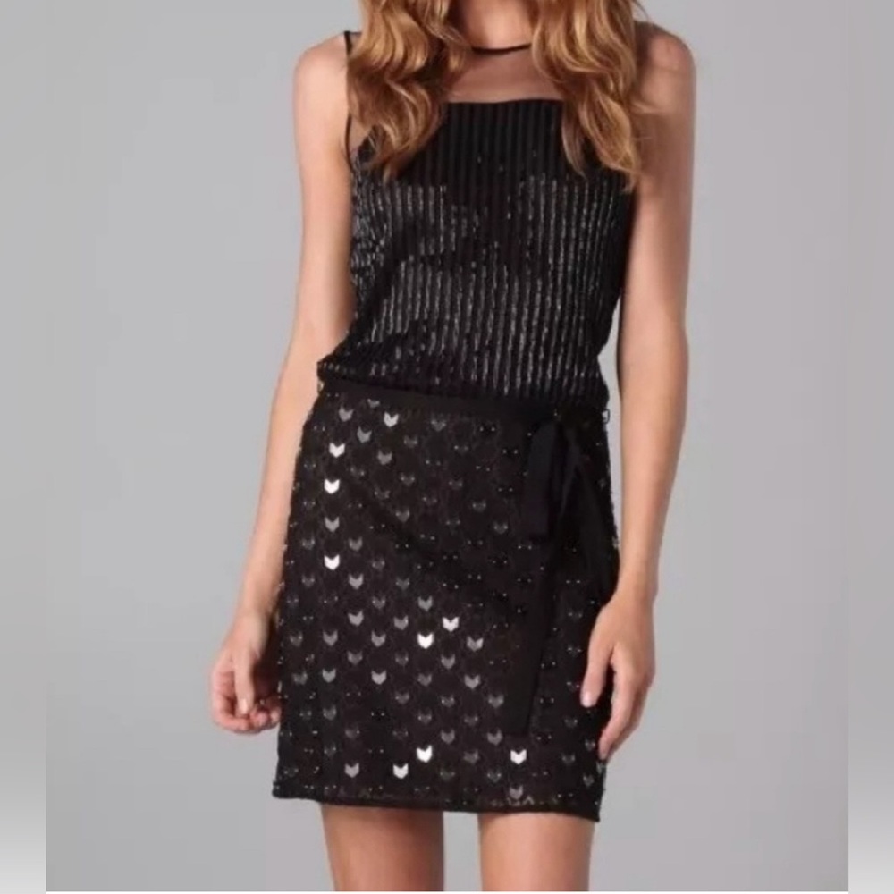 Diane Von Furstenberg DVF Vilhemina beaded dress S 6